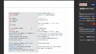 Program to Implement Student Structure and compute above and below average students in the class