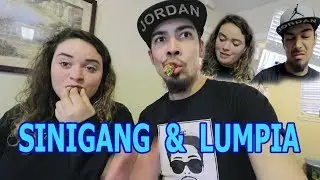 Americans Eat Filipino Food (LUMPIA SINIGANG)