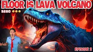 Dinosaur Floor is Lava Brain Break | In the Volcano Jurassic Chase | Kids PE Exercises & Workout