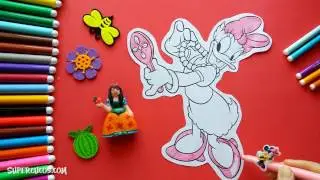 Coloring Page For Kids Disney Daisy | Colorear Para Niños