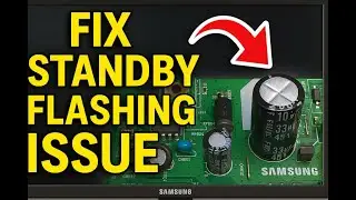 Repair Samsung LCD TV with a flashing standby light problem