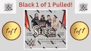 2023 Select WWE Hobby Box Rip! Black 1 of 1 Pulled! Unreal! Loaded Box!