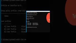 Find all Wi-Fi Passwords Using only One Command Windows 10 - 11 #windowssecurity#shorts