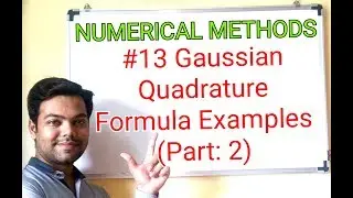 #13 Gaussian Quadrature Formula Examples (Part:2) in Hindi/Numerical Integration/Maths 4/GTU