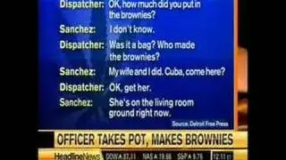 Corrupt cop gets high on pot brownies with his wife