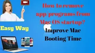 How to remove app/ programs from Mac OS X startup...... improve Macbook booting time!