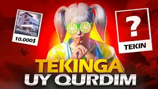 TEKINGA UY QURDIM🥵 / TEKIN UY QANCHALIK CHIROYLI..?🙄 / UY QURISH OSONMI?🤯 / PUBG MOBILE