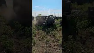 Hired someone to tear down a fence, they showed up in a UAZ.