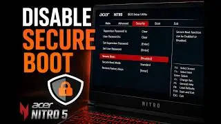 Security Boot Fail || How to disable secure boot Acer Nitro 5