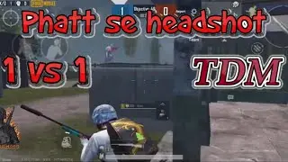 GAME PLAY TDM 1 VS 1 SNIPER FUNNY MOVEMENT ! PUBG MOBILE.......!