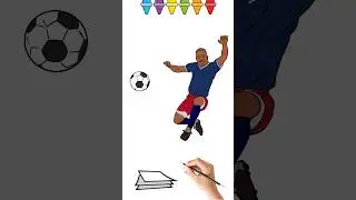 Как Нарисовать Футболиста #shorts #какнарисовать #Футболиста #рисование #рисовать  #speedpaint