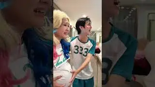 Harley Quinn gave birth a baby while participating in the squid game