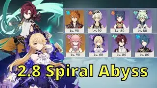 C0 Childe vape & Yae/Heizou taser | 2.8 Spiral Abyss Full Floor 12 Clear (w/builds) | Genshin Impact
