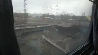 ВИД ИЗ ЭЛЕКТРИЧКИ С СТАНЦИИ КАМБАРКА В СТАНЦИЮ АМЗЯ