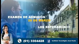 Examen de admisión  2022 José pardo