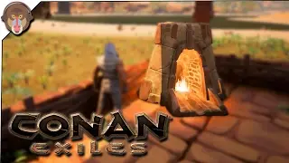 Conan Exiles Gameplay - P4 - Furnace, Carpenter's Bench, Tannery 