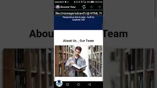 Responsive About us website with Html, Css & JavaScript