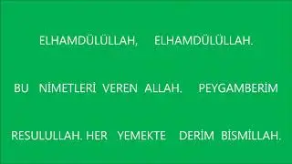 YEMEK DUA'SI