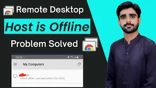 Host is Offline Problem Solved Chrome Remote Desktop  | Connect your PC to your Phone