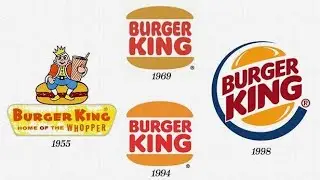 Logo Evolution Yahoo, Google, LG, Burger King, BP Etc.