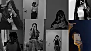😍🌈Stylish girls mirror selfie poses with I phone📱💞| Girls Black screen Mirror pics🦋| #mirrorselfie