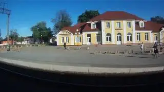 Прибытие на ст. Жабинка Дизель-поезд ДР1А №6364