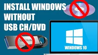 How to Install Windows 10 without CD/DVD USB in Hindi