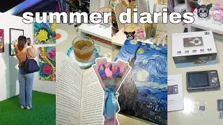 summer diaries: reading vlog, Duaw Davao, painting, crochet tulip, passing Mockboard, new digicam