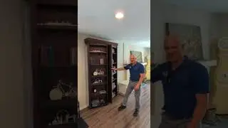 Bookcase hiding a secret room in home in San Diego California