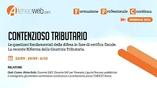 Corso on-line Contenzioso Tributario.