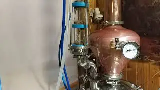 Двойная перегонка на шлеме и колонне