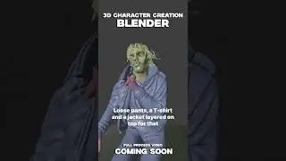 Blender 3D Character design, rigging and animation 