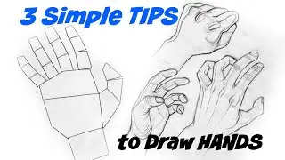 3 Simple Tips to Draw Hands. Beginner Friendly. How to Draw.