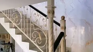 Перила на лестнице из металла под ключ от Мир Металла76