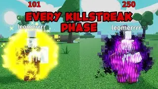 EVERY KILLSTREAK PHASE showcase | Slap Battles Killstreak Fangame