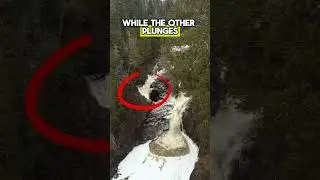 Devil’s Kettle Mystery: The Waterfall That Swallows a River! #devilskettle #shorts