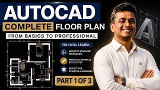 Making a simple floor plan in AutoCAD: Part 1 of 3 || AutoCAD 2025 tutorial for beginners