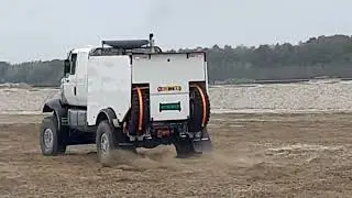 Scania 13L XPI powerd Dakar Speed Rally truck last test before Dakar 2025 Rally