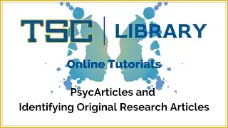 PyscArticles and Identifying Original Research Articles