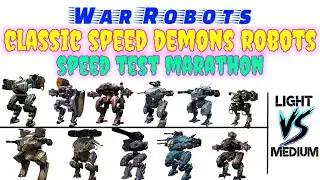 War Robots || drag race 3 || classic bots marathon