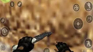 Нож с лезвием крюком и usp манач