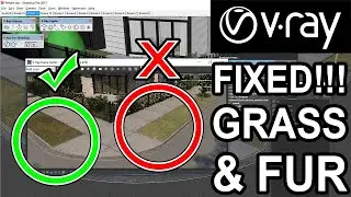 Fix Grass & Vray Fur Problem _ Vray Sketchup Tutorial