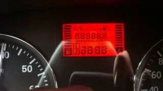 Приборная доска в режиме диагностики