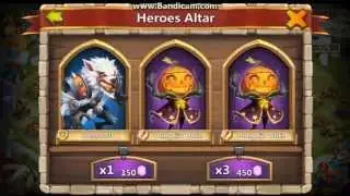 Битва замков/Castle Clash- Роллинг героев,Выбиваем Князя Тыкву!))  Rolling Pumpkin Duke!