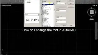 How do I change the font in AutoCAD