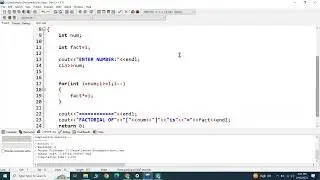 Find factorial of positive integer in c++