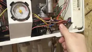 Управление работой насоса теплого пола от газового котла.