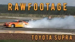 Toyota Supra drift close call