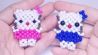 How To Make Beaded kitty ❤