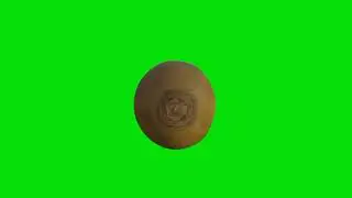 Kiwi rotating free green screen video and GIF